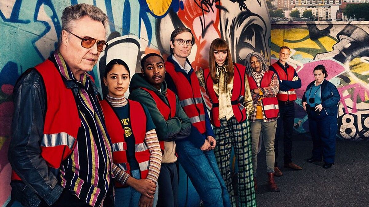 В финале сериала «Нарушители» Кристофер Уокен закрасил подлинное граффити Бэнкси