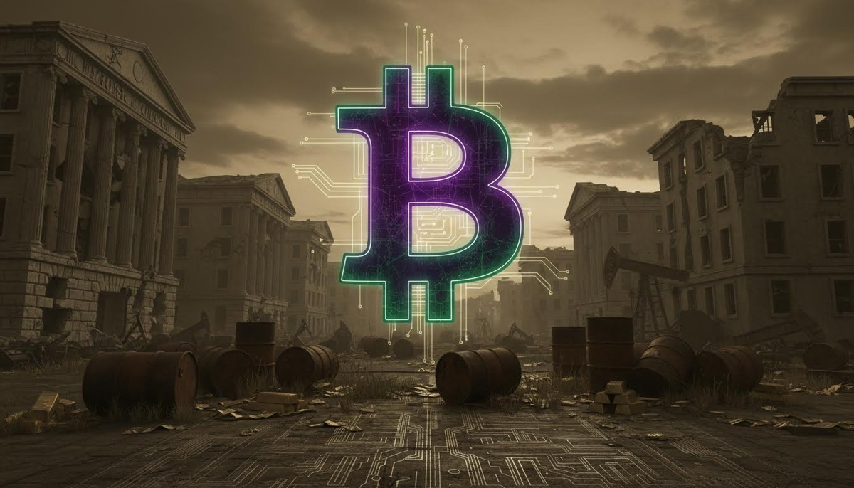 Стагфляция 2.0: золото вверх, нефть вниз — биткоин рвёт вперёд