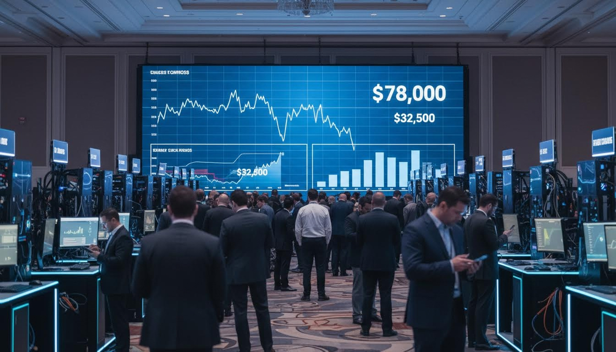 Биткоин обвалился ниже $78 тыс. на открытии вегасской конференции, предпродажа Bitcoin Hyper собрала $32,5 млн