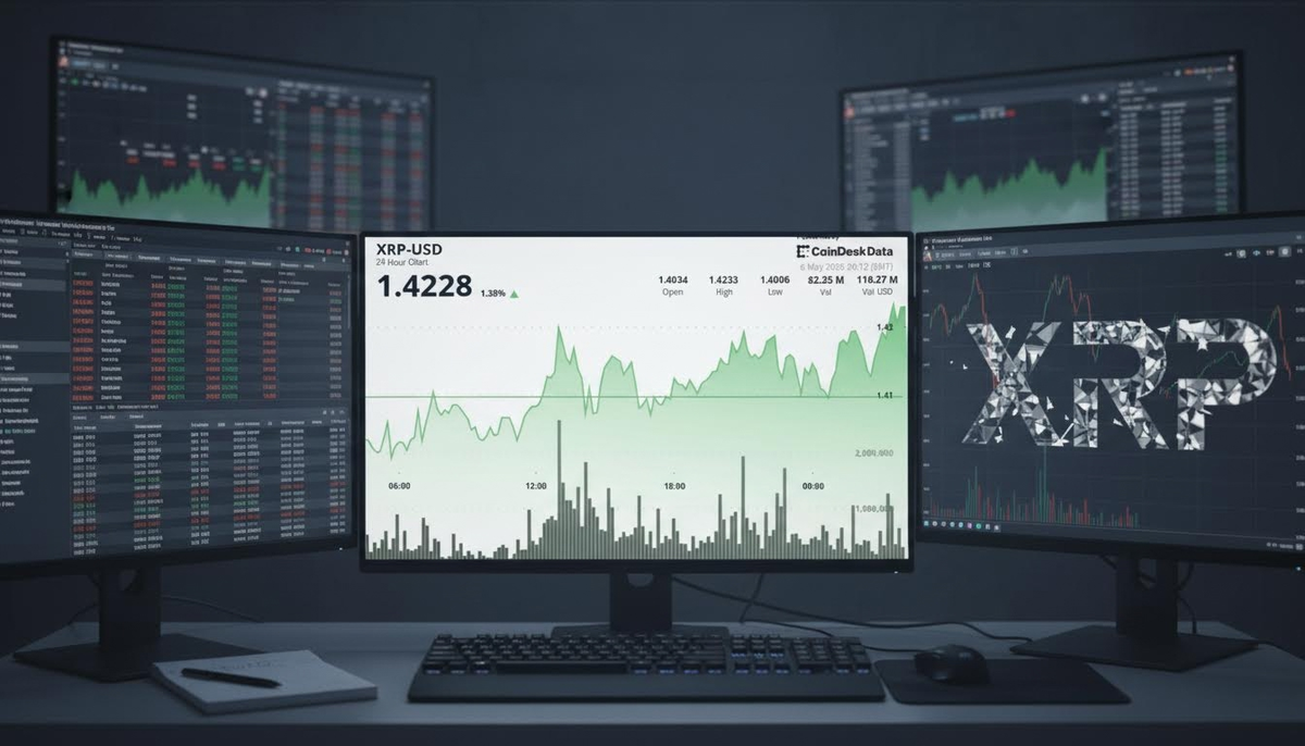 XRP держится выше $1,42: рынок следит за ликвидностью